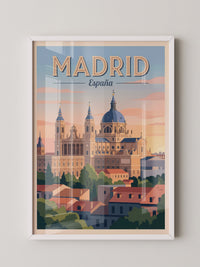 Madrid Skyline Pastellstimmung