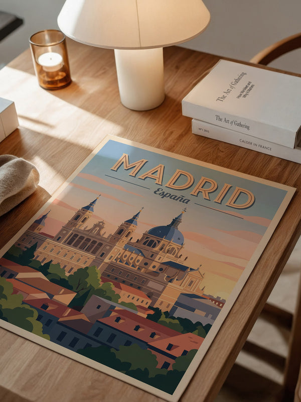 Madrid Skyline Pastellstimmung