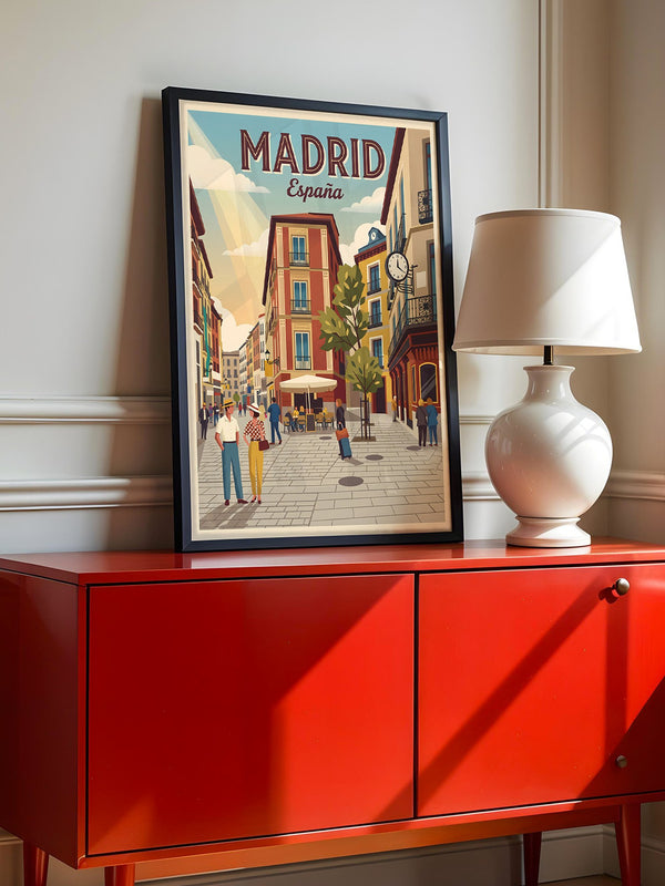 Madrid Gasse Retro Stil