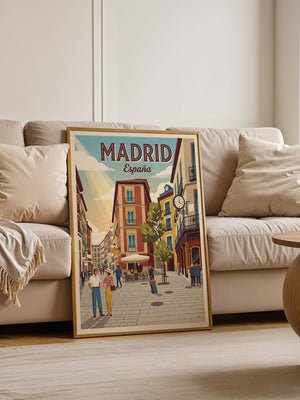 Madrid Gasse Retro Stil