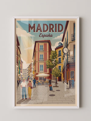 Madrid Gasse Retro Stil