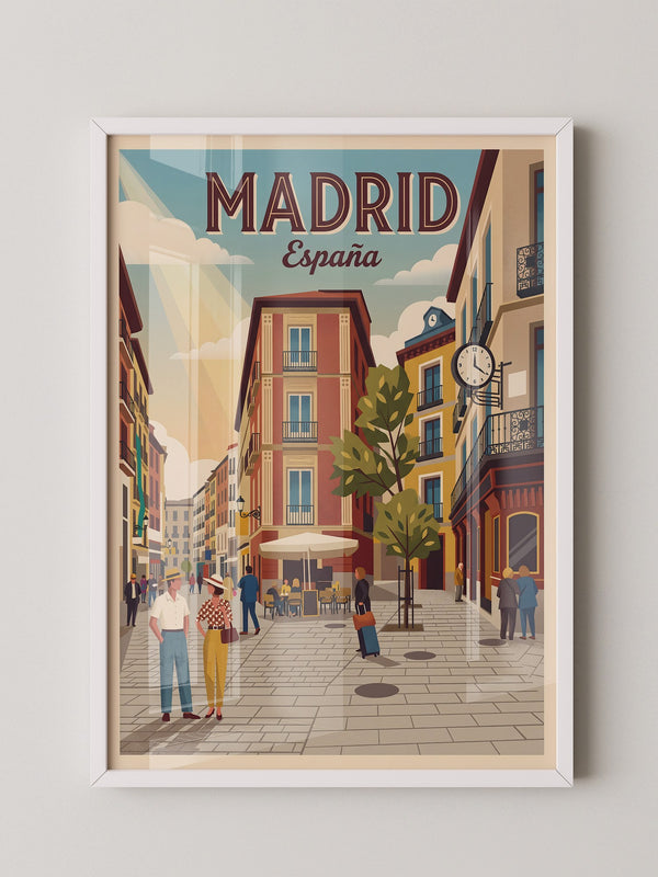 Madrid Gasse Retro Stil