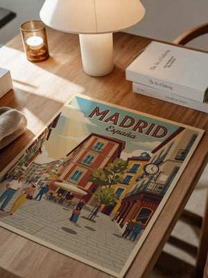 Madrid Gasse Retro Stil