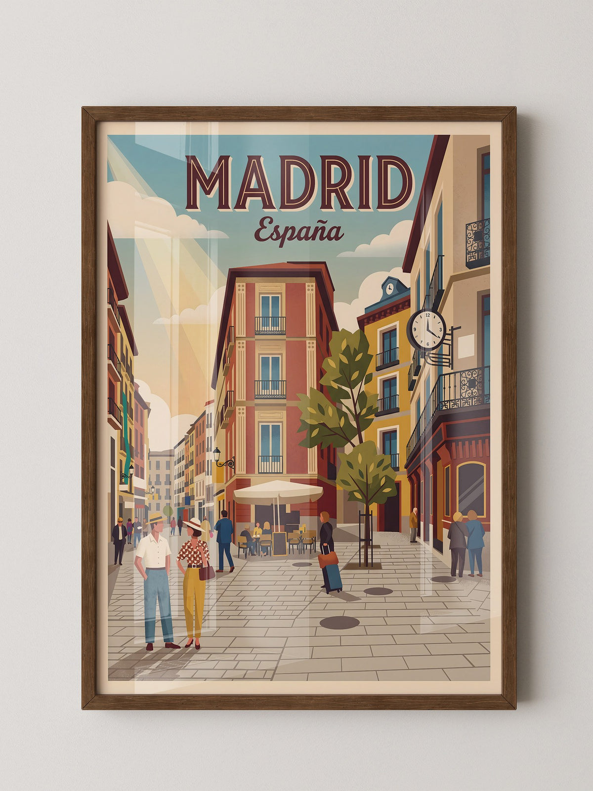 Madrid Gasse Retro Stil