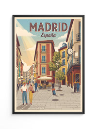 Madrid Gasse Retro Stil