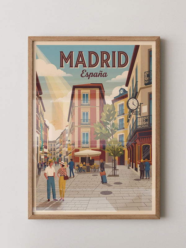 Madrid Gasse Retro Stil
