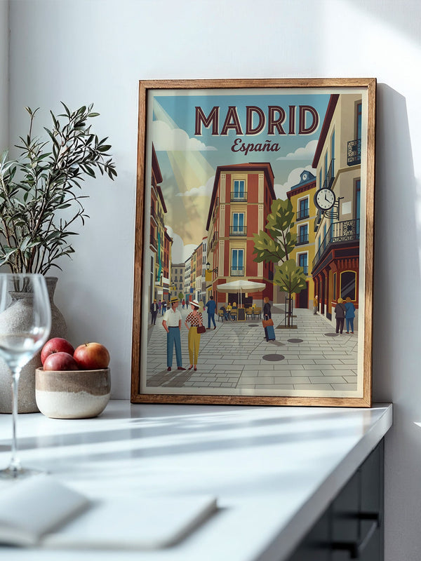 Madrid Gasse Retro Stil