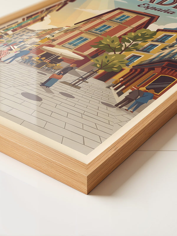 Madrid Gasse Retro Stil