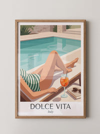 Pool Lounge Retro Stil Italien