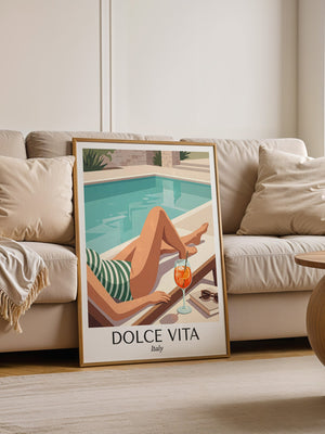 Pool Lounge Retro Stil Italien