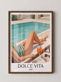 Pool Lounge Retro Stil Italien