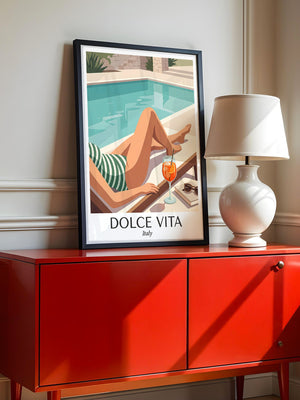 Pool Lounge Retro Stil Italien