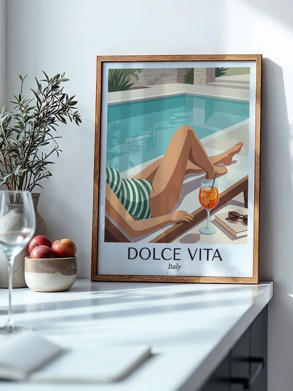Pool Lounge Retro Stil Italien