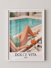 Pool Lounge Retro Stil Italien