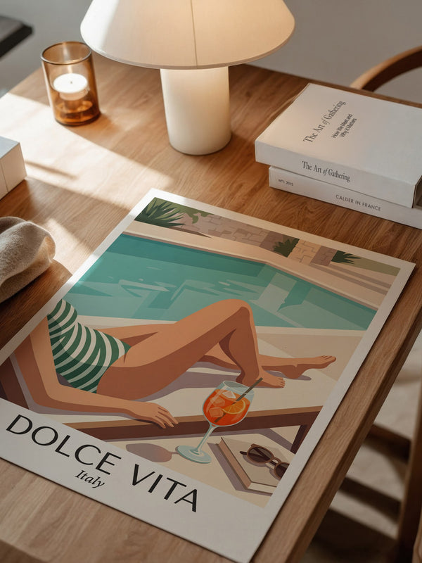 Pool Lounge Retro Stil Italien