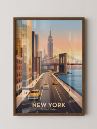 Brooklyn Bridge Retro-Stil