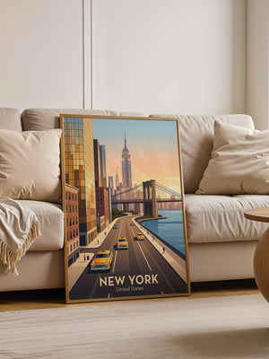 Brooklyn Bridge Retro-Stil