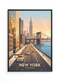 Brooklyn Bridge Retro-Stil