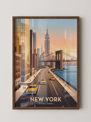 Brooklyn Bridge Retro-Stil