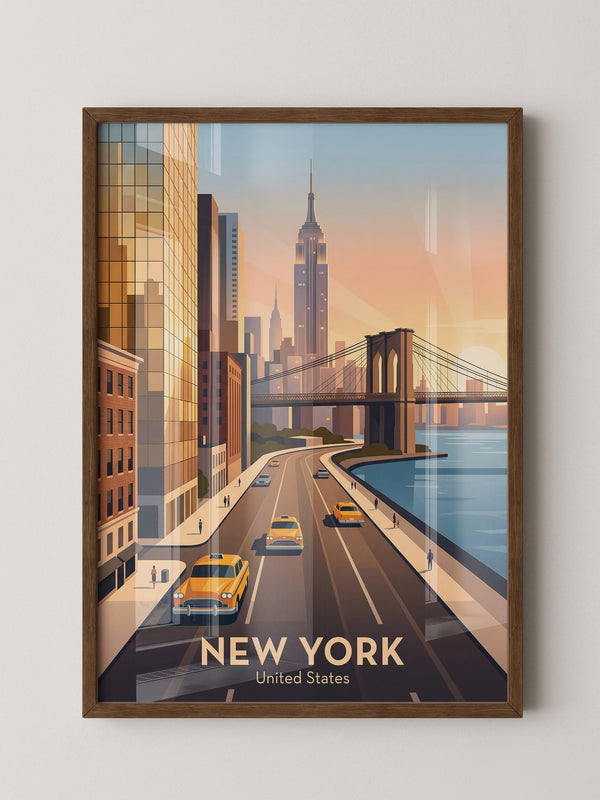 Brooklyn Bridge Retro-Stil