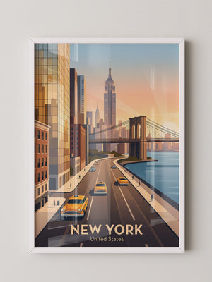 Brooklyn Bridge Retro-Stil