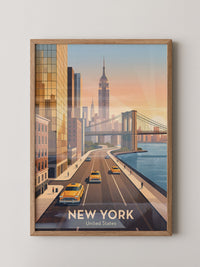 Brooklyn Bridge Retro-Stil