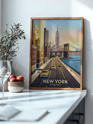 Brooklyn Bridge Retro-Stil