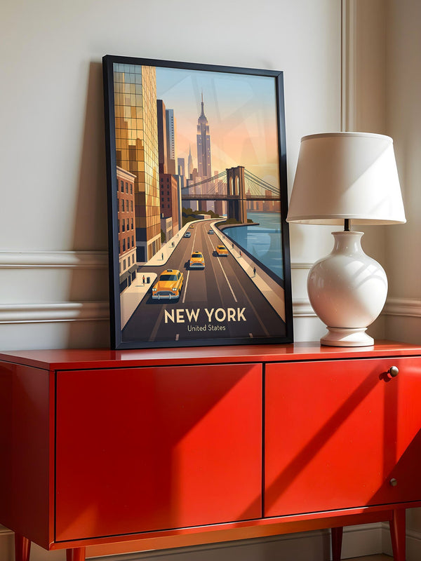 Brooklyn Bridge Retro-Stil