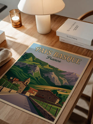 Pays Basque Dorf Retro Stil