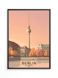 Fernsehturm Berlin Herbstfarben
