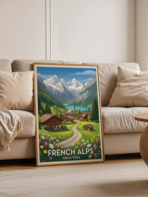 Französische Gebirgsidylle Blumen