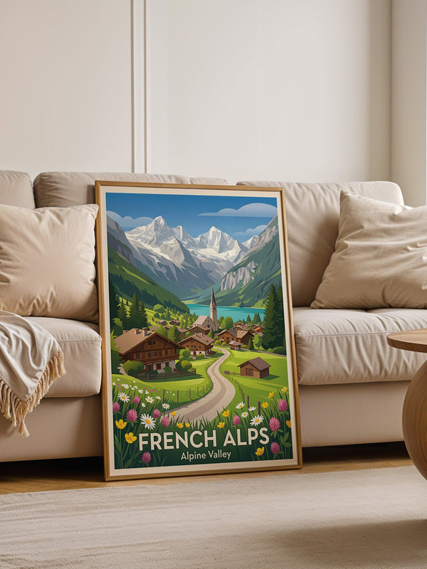 Französische Gebirgsidylle Blumen