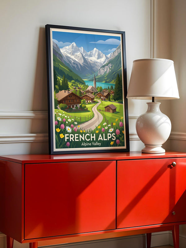 Französische Gebirgsidylle Blumen