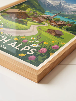 Französische Gebirgsidylle Blumen