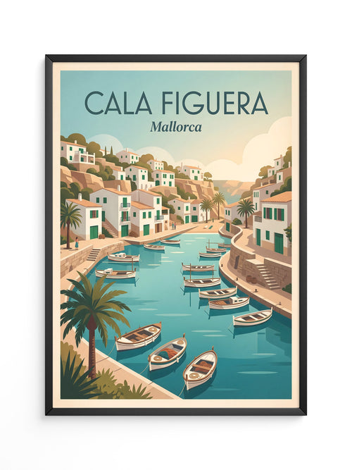 Hafenidylle Mallorca Vintage Stil