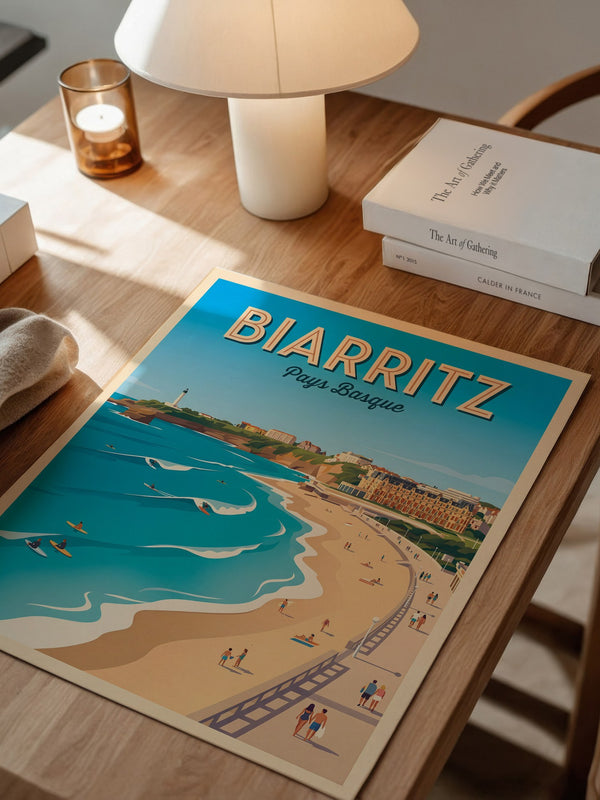Biarritz Strand Retro Look
