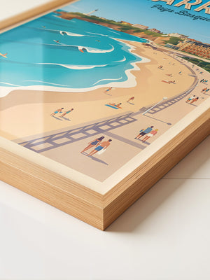 Biarritz Strand Retro Look