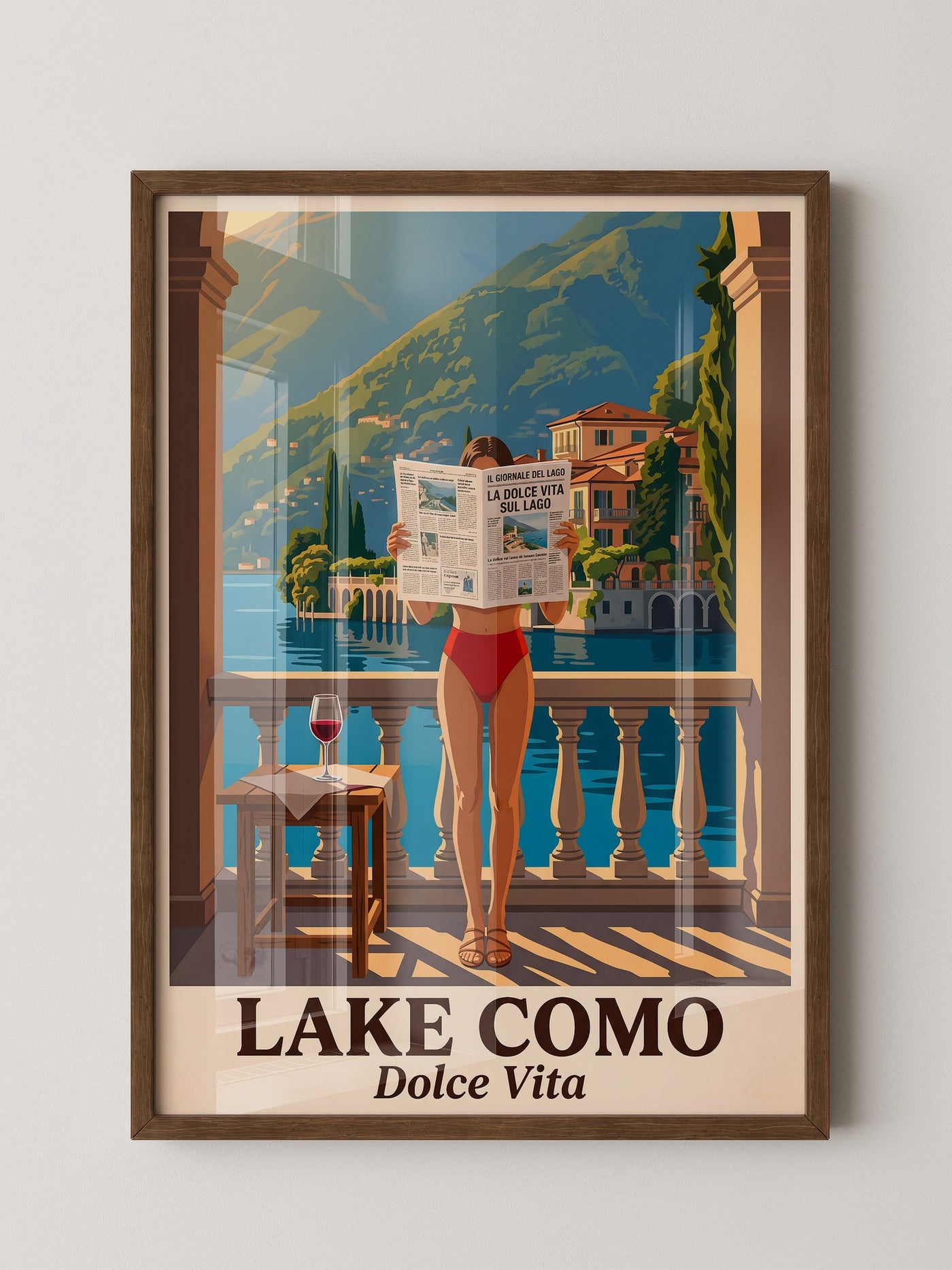 Lake Como Zeitung Sonnenbalkon