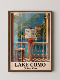 Lake Como Zeitung Sonnenbalkon