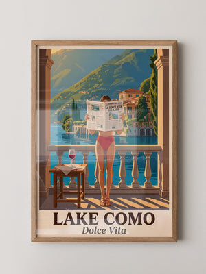 Lake Como Zeitung Sonnenbalkon
