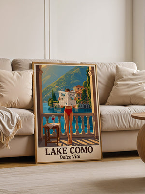 Lake Como Zeitung Sonnenbalkon