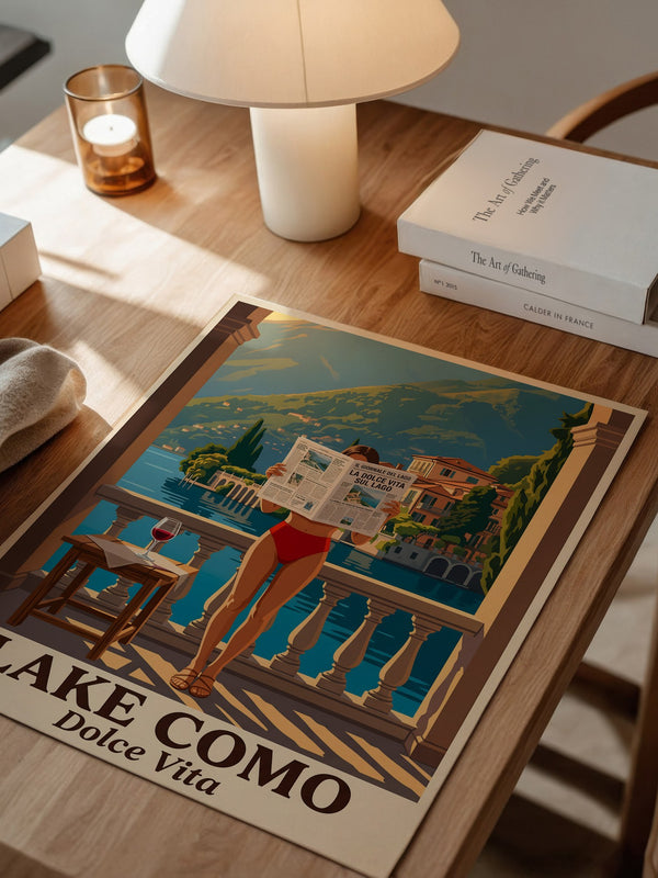 Lake Como Zeitung Sonnenbalkon