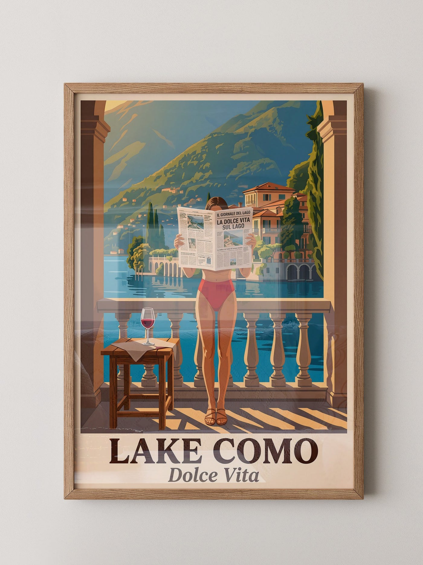Lake Como Zeitung Sonnenbalkon