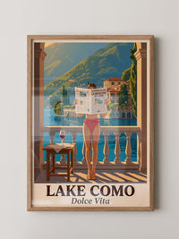 Lake Como Zeitung Sonnenbalkon