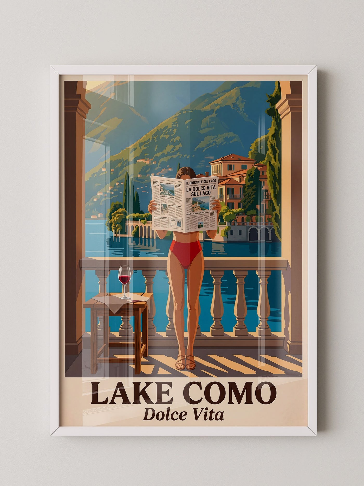 Lake Como Zeitung Sonnenbalkon