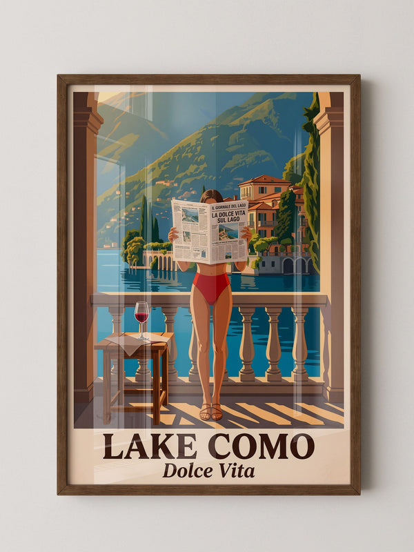 Lake Como Zeitung Sonnenbalkon