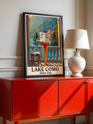 Lake Como Zeitung Sonnenbalkon