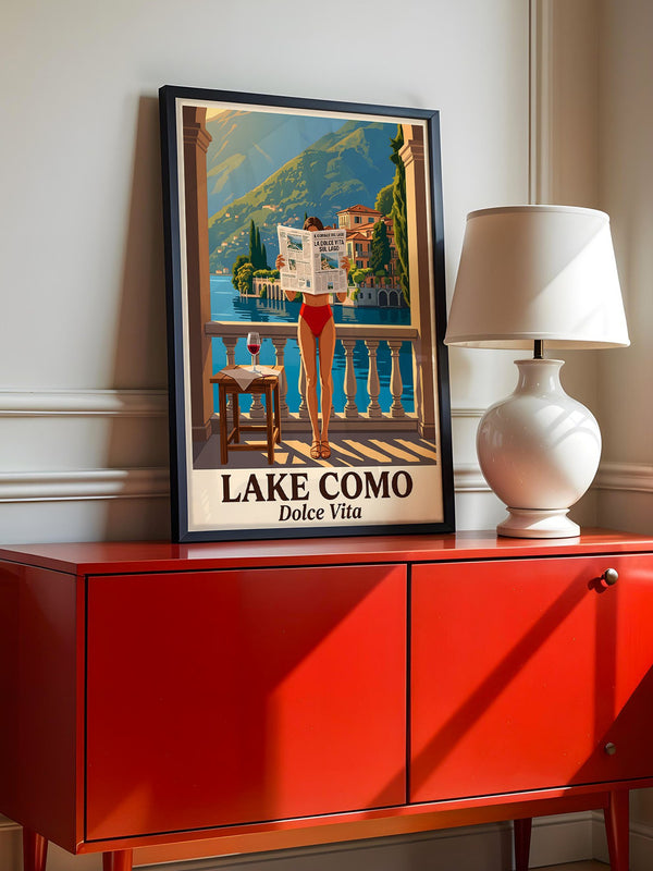 Lake Como Zeitung Sonnenbalkon