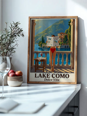 Lake Como Zeitung Sonnenbalkon