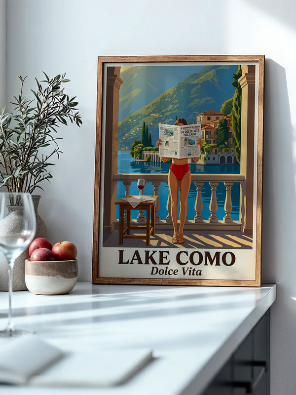 Lake Como Zeitung Sonnenbalkon